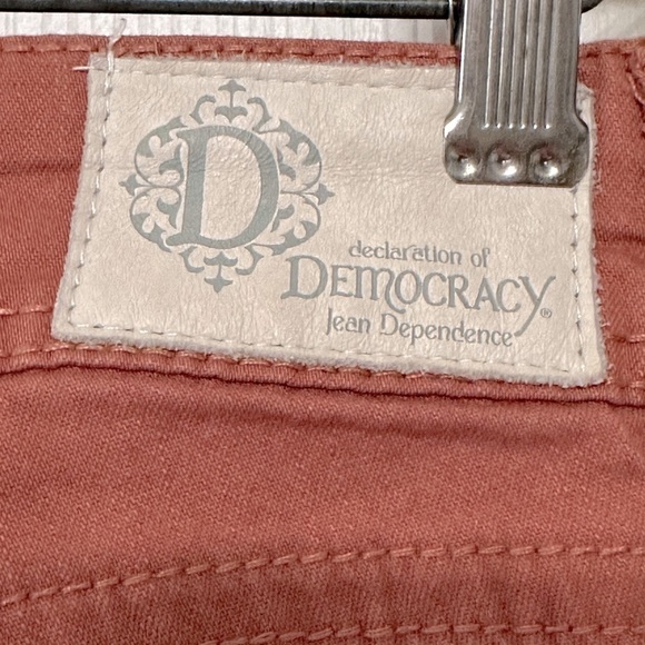Democracy‎ Womens Peachy Orange Mid Rise Jegging Jeans Size 6 - Picture 4 of 7